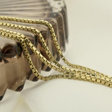 Gouden Venetiaanse schakelketting, Ophalen of Verzenden, Gebruikt, Overige kleuren, Goud