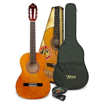 Valencia VC103K Klassieke Gitaar 3/4 Naturel Hoogglans, Ophalen of Verzenden, Nieuw
