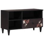 vidaXL Opslagkasten Multikleur 80 x 33,5 x 46 cm Massief, Huis en Inrichting, Woonaccessoires | Cd- en Dvd-rekken, Verzenden, Nieuw