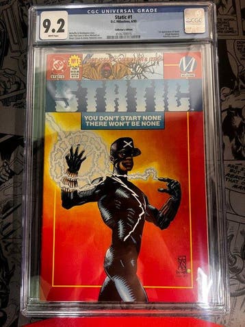 Static #1 - Collectors Edition - 1st appearance of Static -, Nieuw