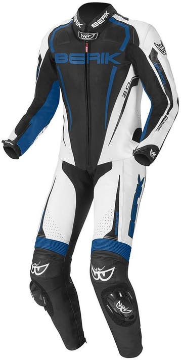 Berik Race-X Zwart Wit Blauw 1-Delig Motorpak, Nieuw met kaartje, Overall, Berik, Heren