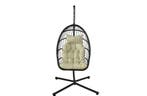 Rotan Hangstoel PE Zwart | Buiten | Scherpe Prijs | OP=OP, Tuin en Terras, Ophalen of Verzenden, Nieuw, Wicker, Verstelbaar