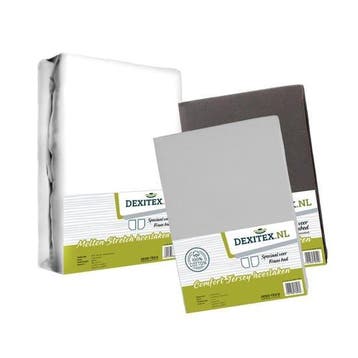 Textielpakket Frans bed - 1 molton met 2 hoeslakens - rechts, Eenpersoons, Verzenden, Nieuw, Wit