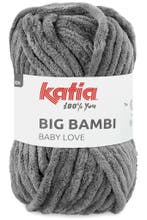 Katia Big Bambi - 108 grijs - XXL Chenille Garen, Ophalen of Verzenden, Nieuw