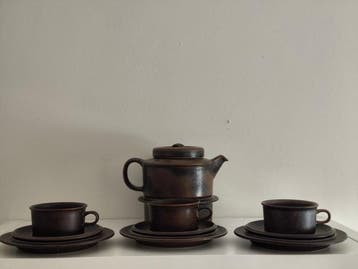 Arabia - Theeservies (13) - Creamware, Antiek en Kunst