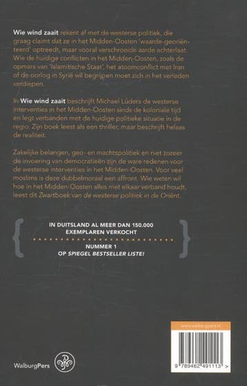 Wie wind zaait 9789462491113 Michael Lüders, Verzenden, Zo goed als nieuw, Michael Lüders