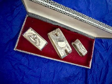 Servetring (3) - Gevarieerd - .835 zilver, .925 zilver -, Antiek en Kunst, Antiek | Goud en Zilver