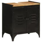 Wastafelkast 55x35cm | Mangohout & IJzer | Retourdeal 61%..., Minder dan 50 cm, Nieuw, Ophalen of Verzenden, Minder dan 25 cm