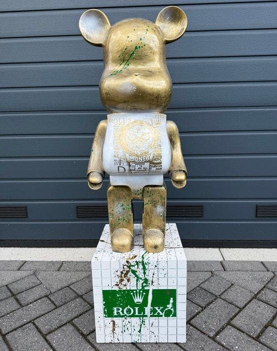 Daluxe Art - 1999 • XXL Rolex Teddybeer Display (110cm), Antiek en Kunst, Kunst | Designobjecten
