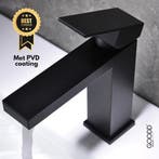 Nieuw Wastafelkraan Zwart met PVD coating Mengkraan Kraan, Ophalen of Verzenden, Nieuw, Rvs, Kraan