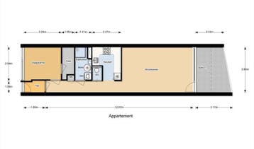 Te Huur 2 Kamer Appartement Neuweg In Hilversum, Direct bij eigenaar, Noord-Holland, Hilversum, Appartement