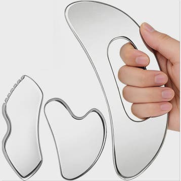 Roestvrij Staal Gua Sha Schraper - Professionele Spierontspa, Verzenden, Nieuw