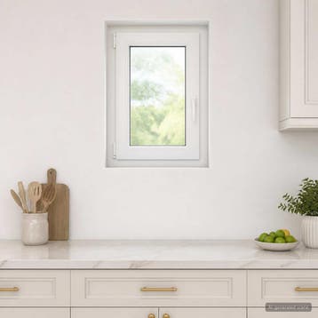 vidaXL Kleur binnenkant kelderraam Wit RISOR 60 x 70 cm, Doe-het-zelf en Verbouw, Verzenden, Nieuw