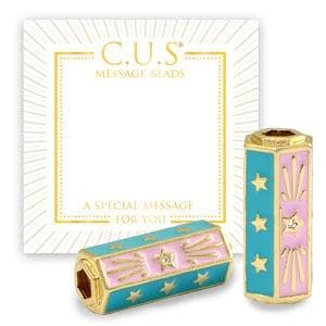 1 x C.U.S® Sieraden message beads stars Goud, Ophalen of Verzenden, Nieuw, Kraal