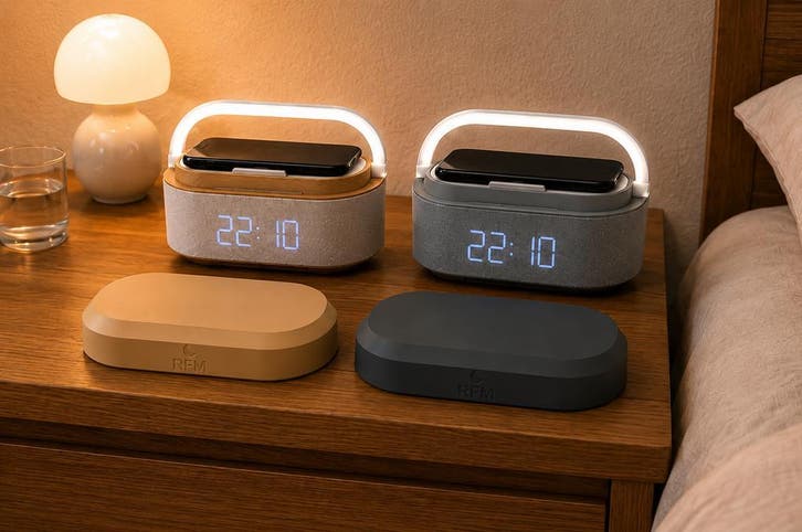 Digitale wekker met bluetooth en afsluitbaar telefoonvak, Witgoed en Apparatuur, Wekkers, Digitaal, Nieuw, Verzenden