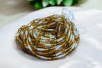 Waist Beads / Afrikaanse Heupketting - Uche - Goud / wit (Tr, Ophalen of Verzenden, Nieuw