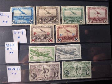 België 1930/1951 - Belgie, Luchtpost., Betere waarden, zie, Gestempeld