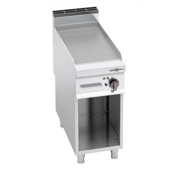 GGM Gastro | Elektrische bakplaat - 5,7kW - Geribbeld - |, Huis en Inrichting, Verzenden, Nieuw, Kop(pen) en/of Schotel(s)