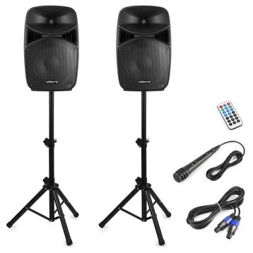 VONYX VPS122A 800W Actieve Speakerset met Bluetooth, USB/SD, Ophalen of Verzenden, Nieuw