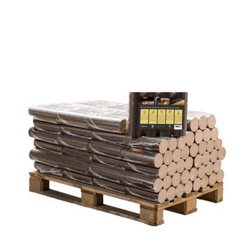 Ronde beuk briketten halve pallet 48 pakken x 10kg (480kg), Tuin en Terras, Haardhout, Minder dan 3 m³, Ophalen of Verzenden, Blokken