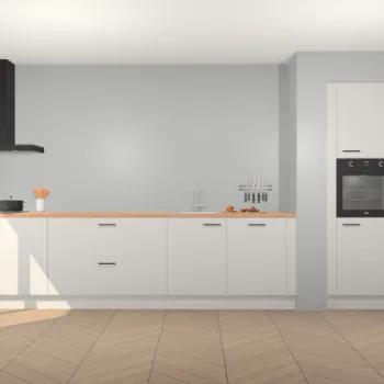 Zijdegrijze keuken Calgary 86454, Verzenden, Nieuw