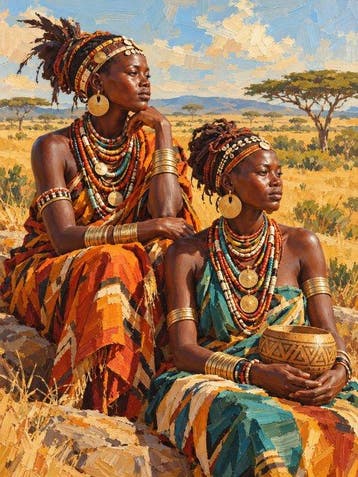 Shayer - Daughters of the Savannah - XL - 60x80cm – 1/1