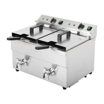 Buffalo dubbele inductie friteuse 2x 3000W, Verzenden, Nieuw in verpakking