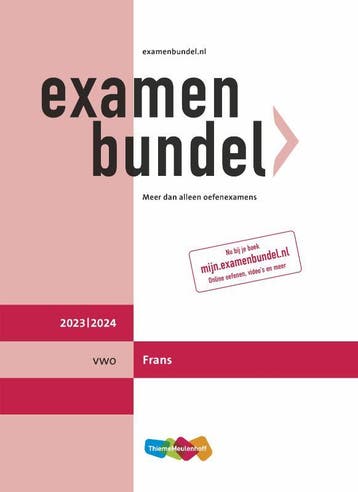 Examenbundel vwo Frans 20232024 9789006648362, Zo goed als nieuw