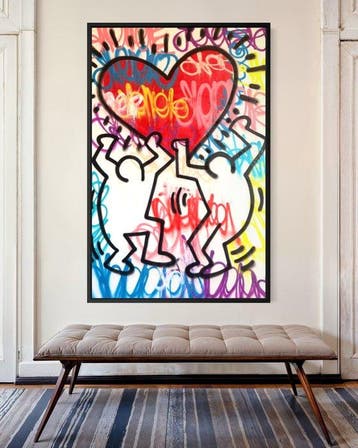 Gunnar Zyl - Heart / Keith Haring & Zyl XXL