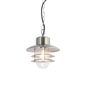 Industriële hanglamp staal IP44 - Shell, Verzenden, Nieuw, Staal