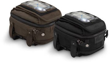 Burly Brand Voyager Tank/Tail Bag - Black, Ophalen of Verzenden