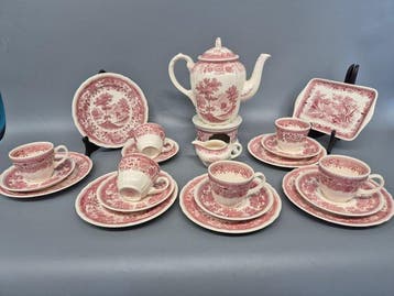 Villeroy & Boch Burgenland Kaffeeservice – Rot & Weiß -