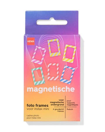 HEMA Magnetische fotoframes streep - 6 stuks, Verzenden, Nieuw