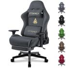 Gamingstoel met Voetsteun – Ergonomisch ; Verstelbaar Design, Verzenden, Zwart, Nieuw, Ergonomisch