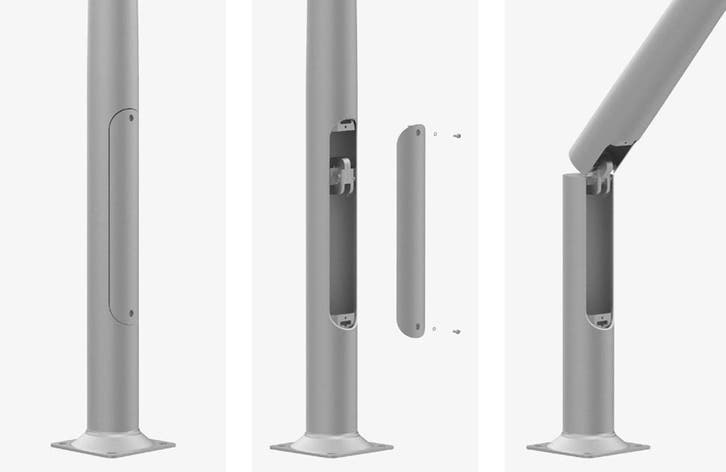 Kantelmast scharniermast 4,5 meter hard geanodiseerd alu..., Diversen, Overige Diversen