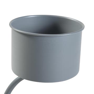 Plantenstandaard Almelo 63x29x21 cm metaal grijs [en.casa], Verzenden, Nieuw