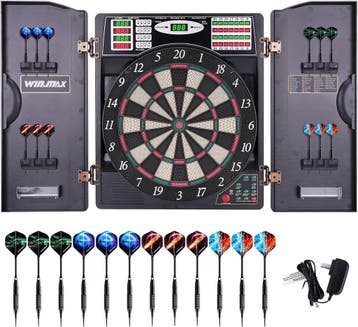 Dartset Compleet - Incl. 12 Darts - 47% Korting, Sport en Fitness, Darts, Ophalen of Verzenden, Zo goed als nieuw, Dartbord met pijlen