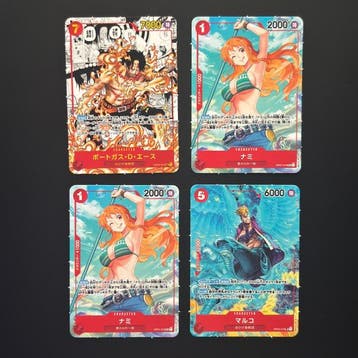 Saikyo Jump Card - One Piece - Ace Mini Manga + Nami + Marco, Nieuw
