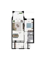 Appartement Burgemeester Stekelenburgplein in Tilburg, Tilburg, Noord-Brabant, Appartement