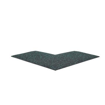 Hoekstuk rubber rand sportvloer 'FIFTEEN' - 50x50, Verzenden, Nieuw