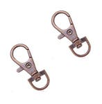2x mini swivel karabijnhaak - KOPER - 35mm, Ophalen of Verzenden, Nieuw