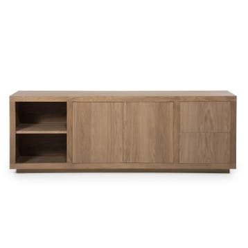 Dressoir Helsinki - 200cm - Lightbruin - 96271 - dressoirs, Huis en Inrichting, Kasten | Dressoirs, Nieuw, Overige materialen