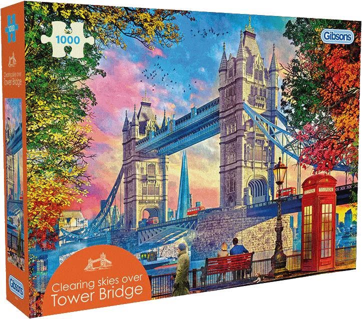 Dominic Davison - Clearing Skies Over Tower Bridge Puzzel, Hobby en Vrije tijd, Denksport en Puzzels, Nieuw, Verzenden