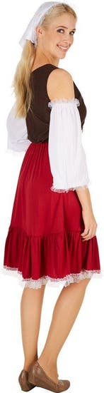 2dekans | Dressforfun Vrouwenkostuum middeleeuwen meid XXL -, Ophalen of Verzenden, Zo goed als nieuw