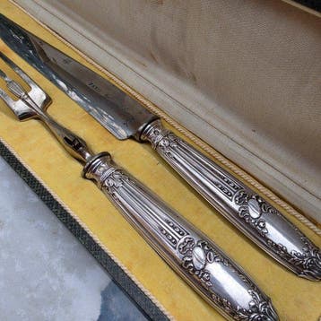 Serveergerei (2) - .950 zilver - 1850-1900