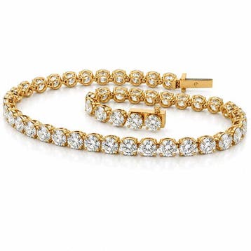 Armband - 14 karaat Geel goud - 10.55ct. tw. Diamant, Nieuw