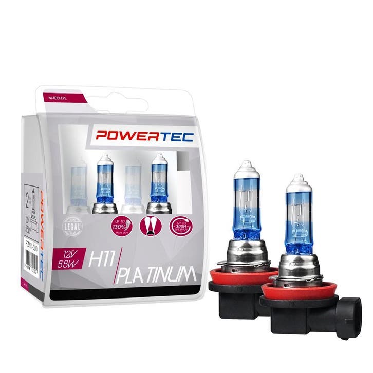 Powertec H11 12V - Platinum +130% - Set, Auto-onderdelen, Verlichting, Nieuw, Alfa Romeo, Amerikaanse onderdelen, Audi, BMW, Citroën