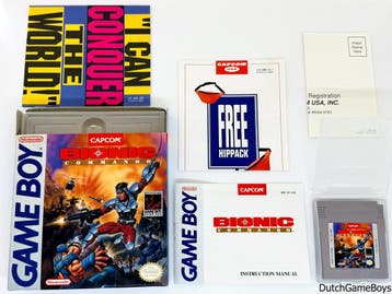 Gameboy Classic - Bionic Commando + Reg. Card - USA - VGC, Spelcomputers en Games, Games | Nintendo Game Boy, Verzenden, Gebruikt
