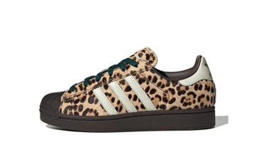 adidas Superstar II Leopard Dark Brown Ivory (Womens), Nieuw