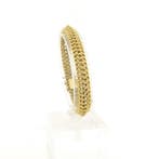 Gouden Franse gourmet schakelarmband, Sieraden, Tassen en Uiterlijk, Armbanden, Ophalen of Verzenden, Gebruikt, Overige kleuren
